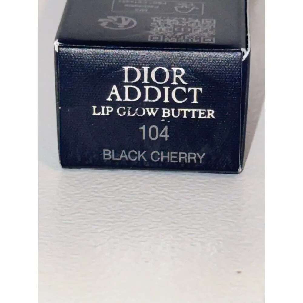 NIB Dior Addict Lip Glow Butter 104 Black Cherry 10ml / 0.34 oz Lip Treatment